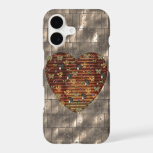 Metal and Black Mushroom Heart