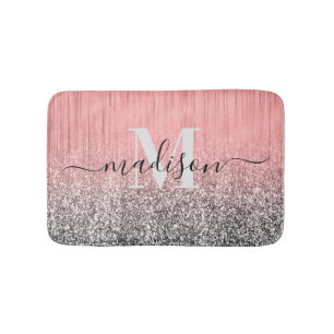 Metal and Glitter Bath Mat