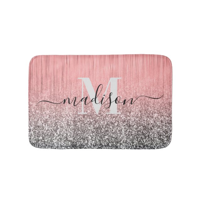 Metal and Glitter Bath Mat (Front)