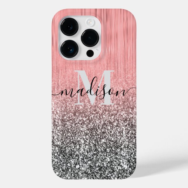 Metal and Glitter Case-Mate iPhone Case (Back)