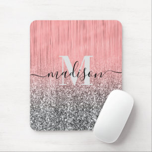 Metal and Glitter Mouse Pad
