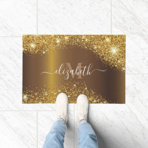 Metal and Golden Glitter Doormat