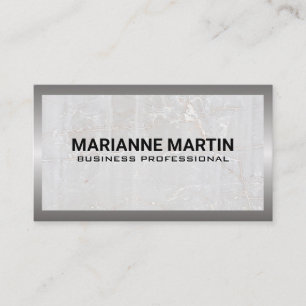 Metal and Marble Business Card