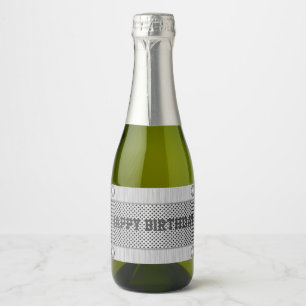Metal and Steel Sparkling Wine Label