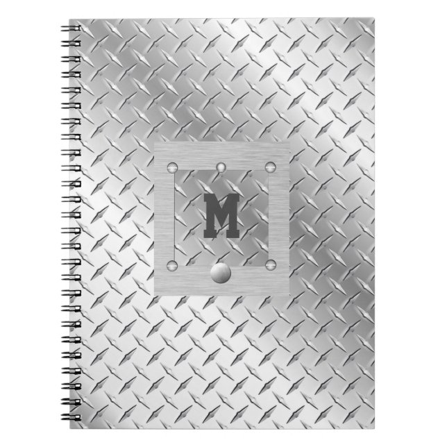 Metal and Steel Spiral Photo Notebook (Front)