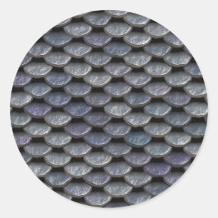 Metal Armor Plates Classic Round Sticker