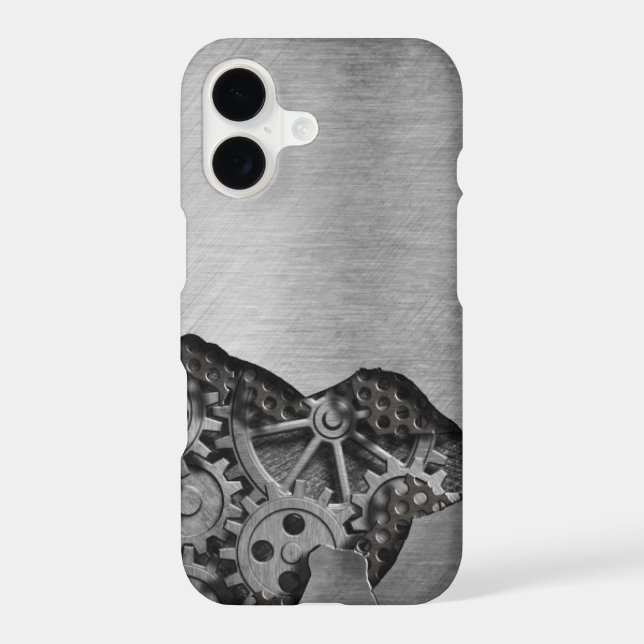 Metal background with mechanical damage (Back)
