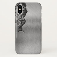 Metal background with mechanical damage