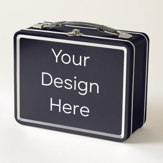 Metal Black Lunchbox (Front)