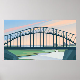 Metal bridge poster