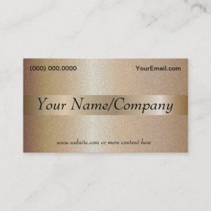 Metal Bronze Business Card Template