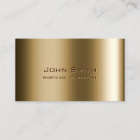 Metal Bronze Mortgage Agent Professional