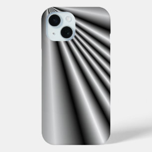 Metal: Brushed Metal Tuck and Roll iPhone 15 Case