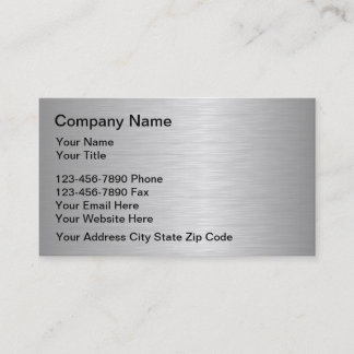 Metal Business Cards Template