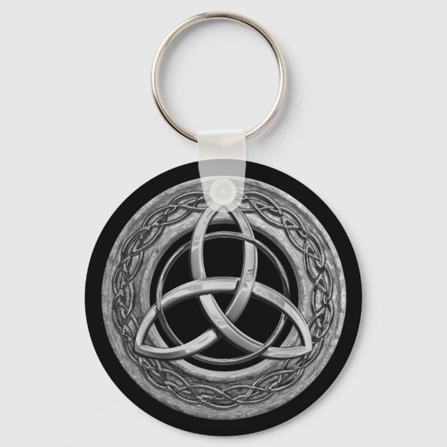 Metal Celtic Trinity Knot Key Ring (Front)