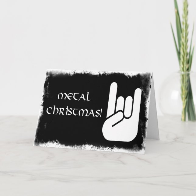 Metal Christmas! Holiday Card (Front)
