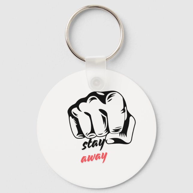 Metal Circle Keychain, 2" Key Ring (Front)