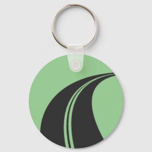 Metal Circle Keychain, 2" Key Ring