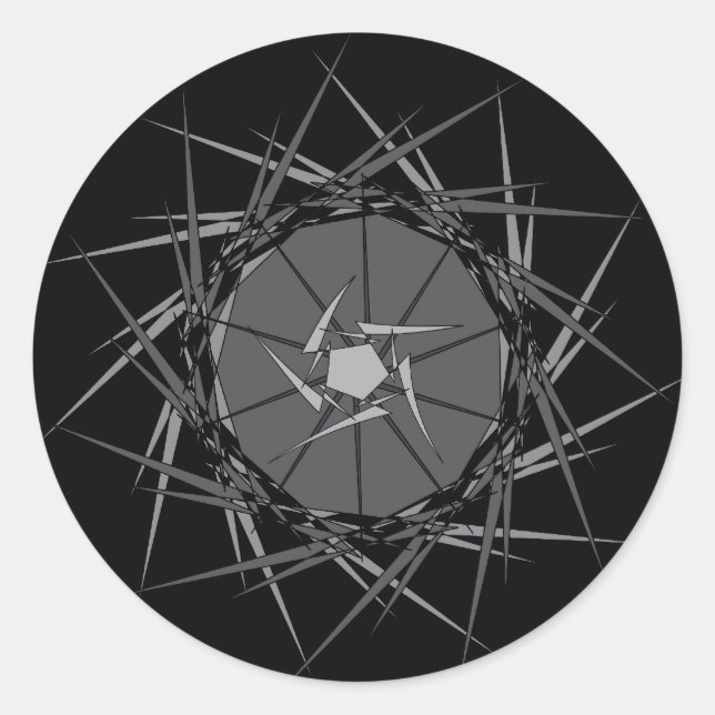 Metal Classic Round Sticker (Front)