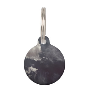 Metal cloud pet tag