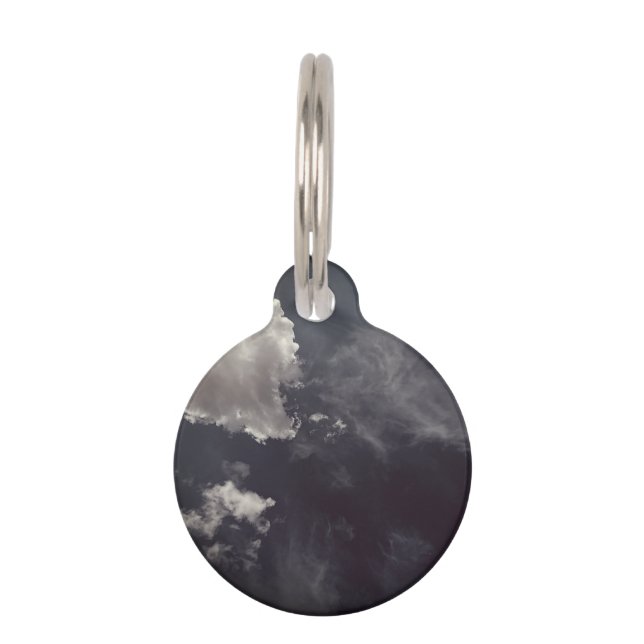 Metal cloud pet tag (Front)