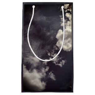 Metal clouds small gift bag