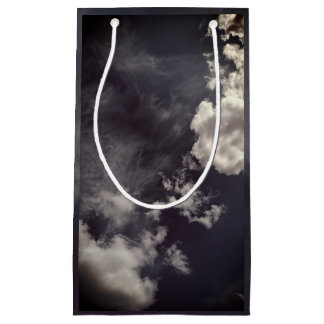 Metal clouds small gift bag