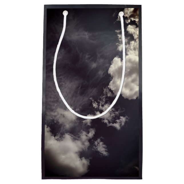 Metal clouds small gift bag (Front)