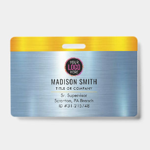 METAL Company Logo ID Employee  Badge