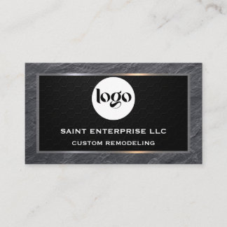 Metal Construction Remodeling Business Card Custom