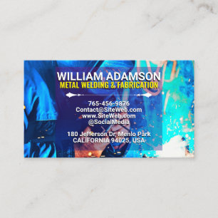 Metal Contractor Services   Fabrication & Welding Calling Card