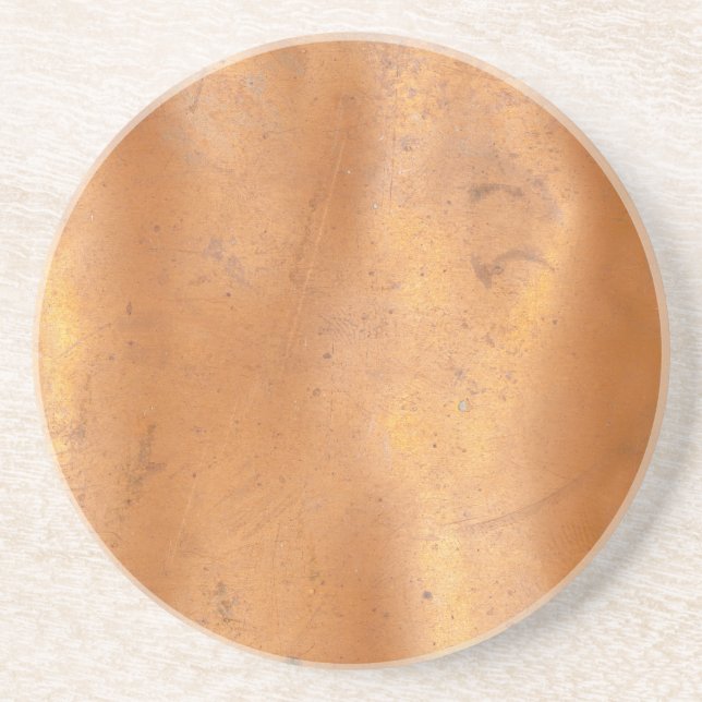 Metal copper texture coaster (Front)