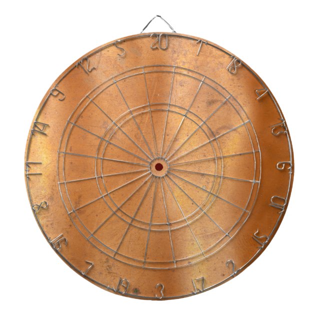 Metal copper texture dartboard (Front)