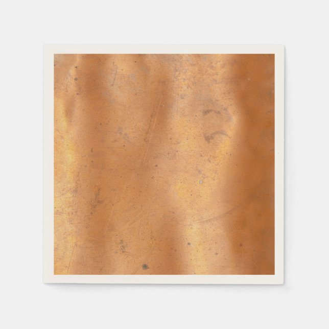 Metal copper texture napkin (Front)