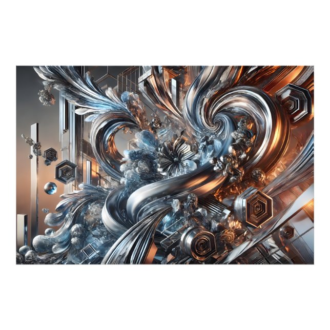 Metal currents photo print (Front)