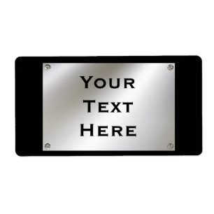 Metal Custom Nameplate Labels