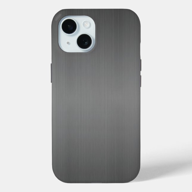 Metal: Dark Brushed Metal Case-Mate iPhone Case (Back)