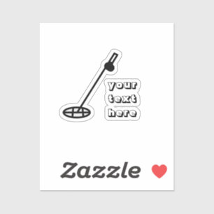 metal detecting blue Sticker