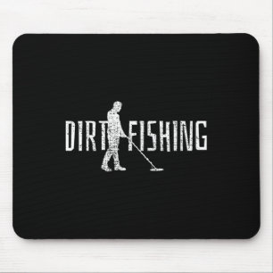 Metal Detecting Detector Detection Fishing Mouse Pad