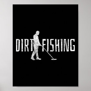 Metal Detecting Detector Detection Fishing  Poster