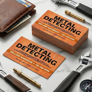 Metal Detecting, Detector, Recovery, Relic Hunter Business Card