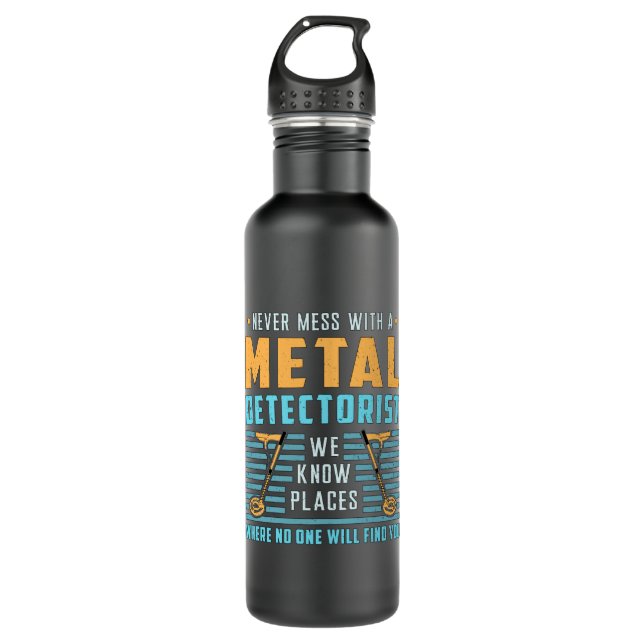 Metal Detecting Detectorist Detector Gift Idea 710 Ml Water Bottle (Front)