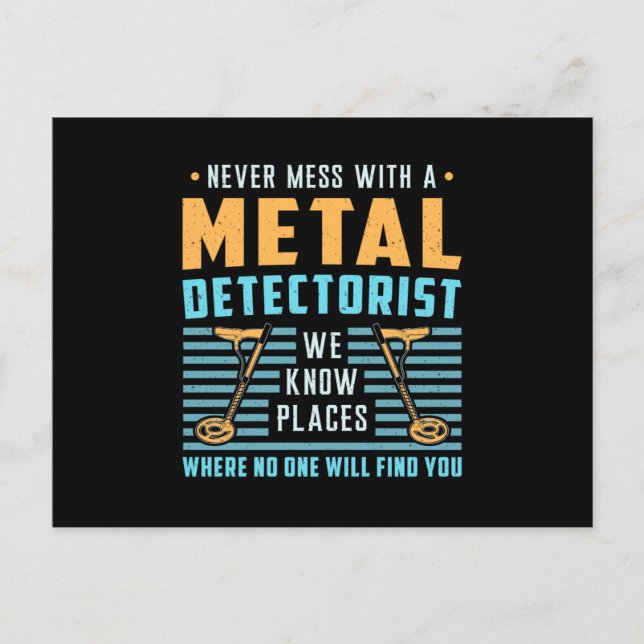 Metal Detecting Detectorist Detector Gift Idea Postcard (Front)