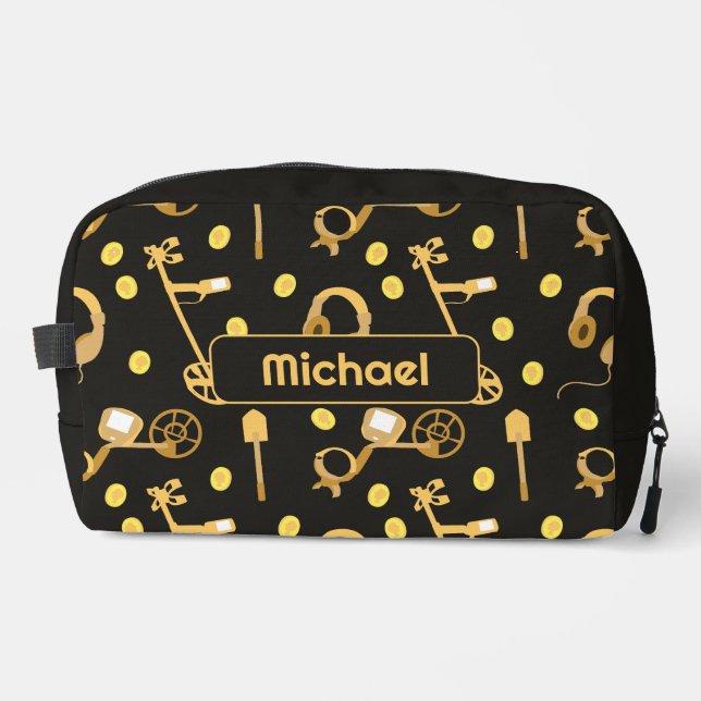 Metal Detecting Detectorist Pattern Personalised Dopp Kit (Front)