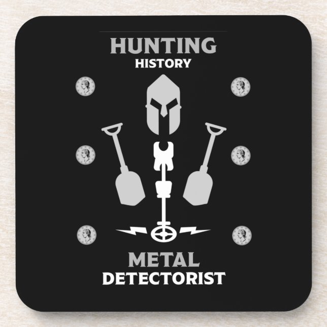 Metal Detecting Detectorists    Coaster (Front)