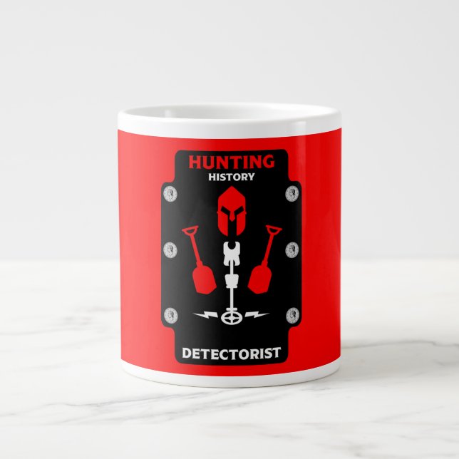 Metal Detecting Detectorists  Large Coffee Mug (Front)