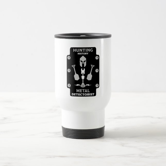 Metal Detecting Detectorists  Travel Mug (Center)
