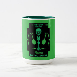 Metal Detecting Detectorists Two-Tone Coffee Mug