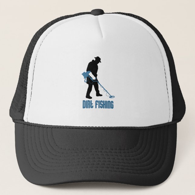 Metal Detecting - Dirt Fishing Trucker Hat (Front)