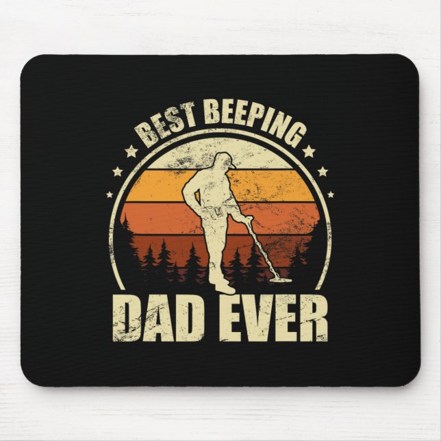 Metal Detecting Father - Detector Detection Fishin Mouse Pad (Front)